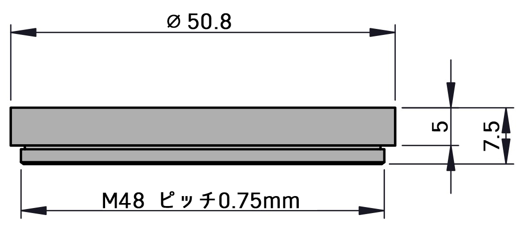 ZWO LRGBフィルター 2インチ径 4枚セット